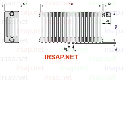 Радиатор IRSAP Tesi 50600/16 T52 CL 01